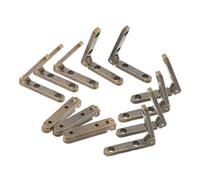 CLISPEED 12pcs Zinc Alloy Jewelry Box Hinges High Strength Smooth Operation Minimalist Design for Wooden Boxes and Furniture for Seamless Corner Applications