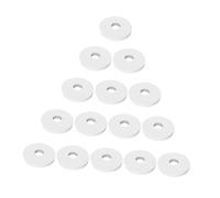 CLISPEED 15pcs Car Air Freshener Refills round Aromatherapy Essential Oil Diffuser Pads Replacement Pe Material White Healthy Use Suitable for Car Diffuser and Present for Your Assorted style