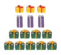 CLISPEED 15pcs DIY Ornaments DIY Accessory Decorative Plastic Christmas Traditional Elements Design Beautiful Color Strong Festival Atmosphere Mobile Decoration for Christmas Random Style