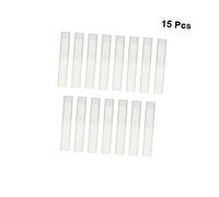 CLISPEED 15Pcs Lip Balm Tubes DIY Refillable Plastic Lip Gloss Containers White Frosted Matte Lipstick Tubes