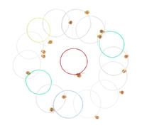 CLISPEED 15pcs Lyre Harp Strings Durable Replacement Instrument Strings for Classical Musicians Lightweight Comfortable Resonance for Harp Learning Performance