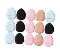 CLISPEED 15Pcs Mini Finger Makeup Powder Puff for Facial Foundation Breathable Small Cosmetic Tools Skin-friendly Soft Texture Suitable for Wet and Dry Use by Women