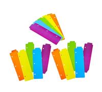 CLISPEED 15pcs Mini Plastic Three-Ring Binder Dividers Snap-in Bookmarks for Notebooks Repositionable Abs Tabs for Organizing Notes Documents Lightweight Portable Section Separators for