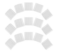 CLISPEED 15pcs Rotary Valve Rubber Bumper Pad, Rubber Buffering Stop, White 4mm, Noise Suppression Brass Instrument Part for Euphonium and Tuba