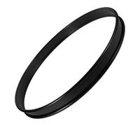 CLISPEED 16-inch Black Painted Metal Bass Drum Hoop Protector for Snare and Bass Drums Instrument Maintenance Accessory with Replacement for Percussion Repair