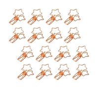 CLISPEED 16pcs Metal Receipt Clips Photo Clamps Simple Design Creative Appearance Fine Workmanship for Organizing and Storing Papers at Home Use and School