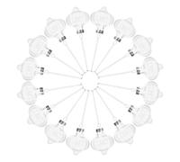 CLISPEED 16pcs Plastic Hollow Sphere Baubles with Smooth Craftsmanship for Christmas Tree Ornaments, Fillable Decoration Balls for DIY Crafts and Home Holiday Hanging