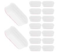 CLISPEED 16pcs Toilet Seat Bumpers Toilet Seat Pads Plastic White Universal Compatibility Reusable Home Use