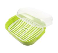 CLISPEED 1Pc Food Steamer Basket for Microwave Oven with Vent Cookware for Steamed Buns Practical Kitchen Cooking for Home Use