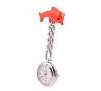 CLISPEED 1Pc Pocket Watch for Nurses Doctors Clip Timepiece with Glow The Dark Feature Portable High End Movement for Medical Staff Assorted Dolphin Colors Random Color