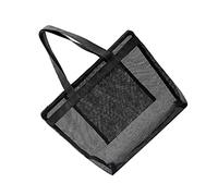 CLISPEED 1pc Portable Mesh Beach Shopping Tote Bag High Capacity Toiletry Storage Bag Stylish Durable Pouch for Travel and Shopping Lightweight Design