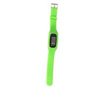 CLISPEED 1pc Silicone Sports Watch with Smart Pedometer Step Counter for Running Walking Durable Portable Energy Saving Design for Hiking Camping Green