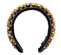 CLISPEED 1pc Vintage Wide Rhinestone Hairband Elegant Hair Accessories for Women Glamorous Embellished Headband for Daily Wear and Special Occasions