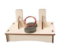 CLISPEED 1Set DIY Wooden Dc Motor Kit for Educational Science Project Plaything Hands Learning Experience Inspires Creativity Develops Problem Solving Skills for
