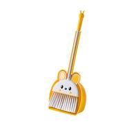 CLISPEED 1set Mini Broom and Dustpan Cleaning Boys and Girls Adorable Design Fun Boy Girl Housekeeping Toy Engaging Small Sweeping Tool for Pretend Play