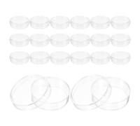 CLISPEED 1set Plastic Petri Dishes with Lid and Wide Compatibility 35mm Round Shape with Low Autofluorescence for Advanced Biology Experiments for Laboratory Culture and School Use 20pcs