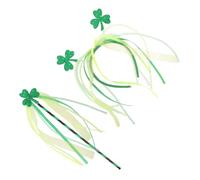 CLISPEED 1set St Patrick's Day Accessories Fairy Dress up and Cute Shamrock Headband for Boys and Girls and Adults for Party Dress-up and Irish Celebrations
