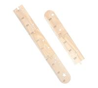 CLISPEED 1set Wooden Growth Chart Ruler for Boy Girl Nursery Wall Decor for Boys Girls Height Measuring Ruler Assemble for Easy Adaptation Tracker