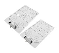 CLISPEED 2 Pack Dry Erase Hockey Coaches Clipboard Whiteboard for Team Strategy and Training, Portable Reusable Tactical Board with Quick Erase Surface for Ice Hockey Equipment