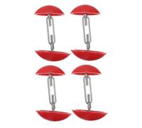 CLISPEED 2 Pairs Adjustable Mini Shoe Expanders for Women Red Plastic Shoe Stretchers Lightweight Crease Protection Maintain Shape and Fit