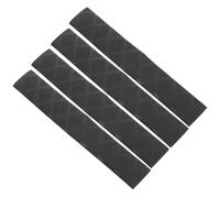 CLISPEED 2 Pairs Drumstick Anti Slip Tips Covers Irradiation Cross-linked Polyethylene Material, Repeatable Water Washing and Strong Heat Shrinkage Features, Black Non-slip Handles for Drum