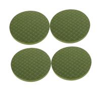 CLISPEED 2 Pairs Portable Thick Yoga Knee Pad Cushion for Exercise and Kneeling Lightweight High Density Foam for Elbows Wrists Back Compact Non Slip Mat for Home Workout and Pilates Green