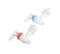CLISPEED 2 Pcs Beverage Faucet Replacement Hot Cold Water Dispenser Tap for Coolers No Splash Design Sturdy Build Easy Press Operation for Home Office Use