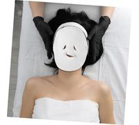 CLISPEED 2 Pcs Coral Fleece Face Hot Compress Towels with Button Straps Facial Steamer Towels for Skincare Absorption Makeup Removal Travel and Home Use Single Styles