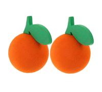 CLISPEED 2 Pcs Cute Fruit Antenna Ball Car Aerial Toppers Eva Material Sturdy Easy Installation Orange Cat Shape Unique Design for Car Exterior