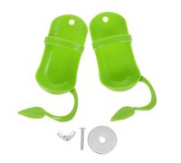 CLISPEED 2 Pcs Parrot Cuttlefish Skeleton Stand Bird Feeder Holder for Vegetable Fruit Feeding Cage Perch Tray Safe for Budgies and Exotic Birds