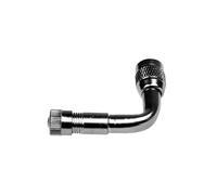 CLISPEED 2 Pcs Silver Angled Valve Extenders Metal Stem Extension Adapter Compatible with Car Motorcycle Bike Valve for Easy Inflation and Deflation
