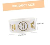 CLISPEED 2 Rolls Thank You Stickers Roll Labels Each Gold Foil Baking Package Stickers with Strong Adhesive for Homemade Baked Goods Gift Wrapping Candy Bags and Gift Boxes