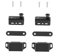 CLISPEED 2 Set Concealed Cabinet Door Pivot Hinge with Magnetic Catch Invisible Door Hinge Resistant Stainless Steel for Cabinets Shelves