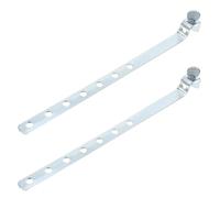 CLISPEED 2 Sets Bathroom Sink Drain Pivot Rod Replacement Kit, Metal Lift Rod with Easy Installation and Effortless Maintenance, Sleek Silver Drain Linkage Assembly for Home Use