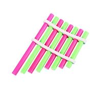 CLISPEED 2 Sets DIY Panpipe Musical Instrument for Students, Homemade Pan Flute Science Experiment Educational Kit, Colorful Wind Instrument for Learning and Music Practice