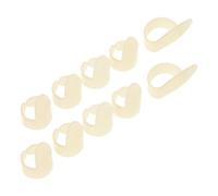 CLISPEED 2 Sets Fluorescent Guitar Thumb Picks and Finger Tip Protection Caps for Acoustic Guitar, Banjo, Ukulele - Glow in The Dark Plastic Finger and Thumb Picks for Fingerstyle Playing