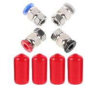 CLISPEED 2 Sets Pc4-m6 PTFE Feed Tube Connector for 3D Printer Filament Dryer, Pneumatic Adapter Fitting for Filament Feed, 4x2.5mm Pneumatic Tube Connector Accessory for Dry Box