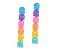 CLISPEED 2 Sets Stackable Octopus Highlighter Kawaii Colored Fluorescent Pens for School Supplies Dual-use Marker Pens with Smooth Ink for Easy Highlighting and Playful Desk Decoration