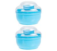 CLISPEED 2 Sets Talcum Powder Puff Case with Storage Boxes for Even Application and Easy Drying Made of Sturdy Pp Material for Home Use on Hot Summer Days