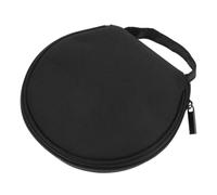 CLISPEED 20 Capacity CD Storage Case Holds Liner Notes with Zipper Closure, Oxford Cloth Material Portable Disc Organizer Fits into Bag for Car Or Travel Use