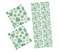CLISPEED 20 Pcs St Patrick’s Day Paper Napkins Green Shamrock Cocktail Dinner Party Napkins Disposable Guest Serviettes for Wedding Kitchen Tableware