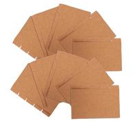 CLISPEED 20 Sets Kraft Paper Tab Dividers with Writable Tabs Oxford Index Cards for Organizing Binders Notebooks Reports and Documents Portable Office Supply for School and Work