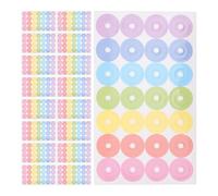 CLISPEED 20 Sheets Loose-Leaf Paper Hole Stickers 0.51x0.51x0.00in Decorative Hole Reinforcement Stickers for Scrapbook and School Documents