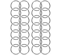 CLISPEED 200pcs Metal Split Rings Circular Key Rings Black Rust Resistant Stay Closed Tightly for Keys and Cards Bags Pendant Car Use