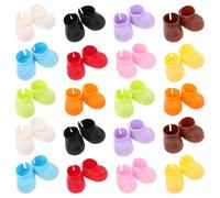CLISPEED 20pairs Mini Shoes Doll Boots Finger Shoes Miniature Booties Clothing Costume Accessories For DIY 10-15cm Figures Dolls Dress Up