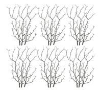 CLISPEED 20pcs Artificial Black Branches Fake Plant Stems Decorative Twigs for Diy Craft Vase Filling