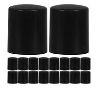 CLISPEED 20pcs Black Plastic Speaker Knobs Rotary Control Turning Knob with Adjustable Rotate Button for Guitar Effects and Speakers, Quick to Operate and Easy Installation
