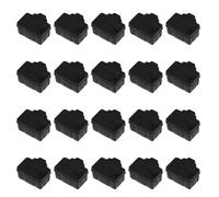 CLISPEED 20pcs Black Silicone Rj45 Dust Covers Ethernet Port Protectors with Convenient Assembly and Disassembly, Preventing Foreign Matter Entry for Office and Home Use