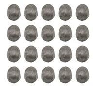 CLISPEED 20pcs Conductive Fiber Pen Head Stylus Pen Cap Nano Conductive Cloth High Sensitivity Simulates Finger Touch No Fingerprints Replacement for Touchscreen Devices Silver