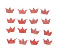 CLISPEED 20pcs Elastic Pets Hair Bands with Crown Shape for Puppy Hair Accessories, Polyester Material, for Pet Grooming and Horse Braids with Sweet and Beautiful Style Color